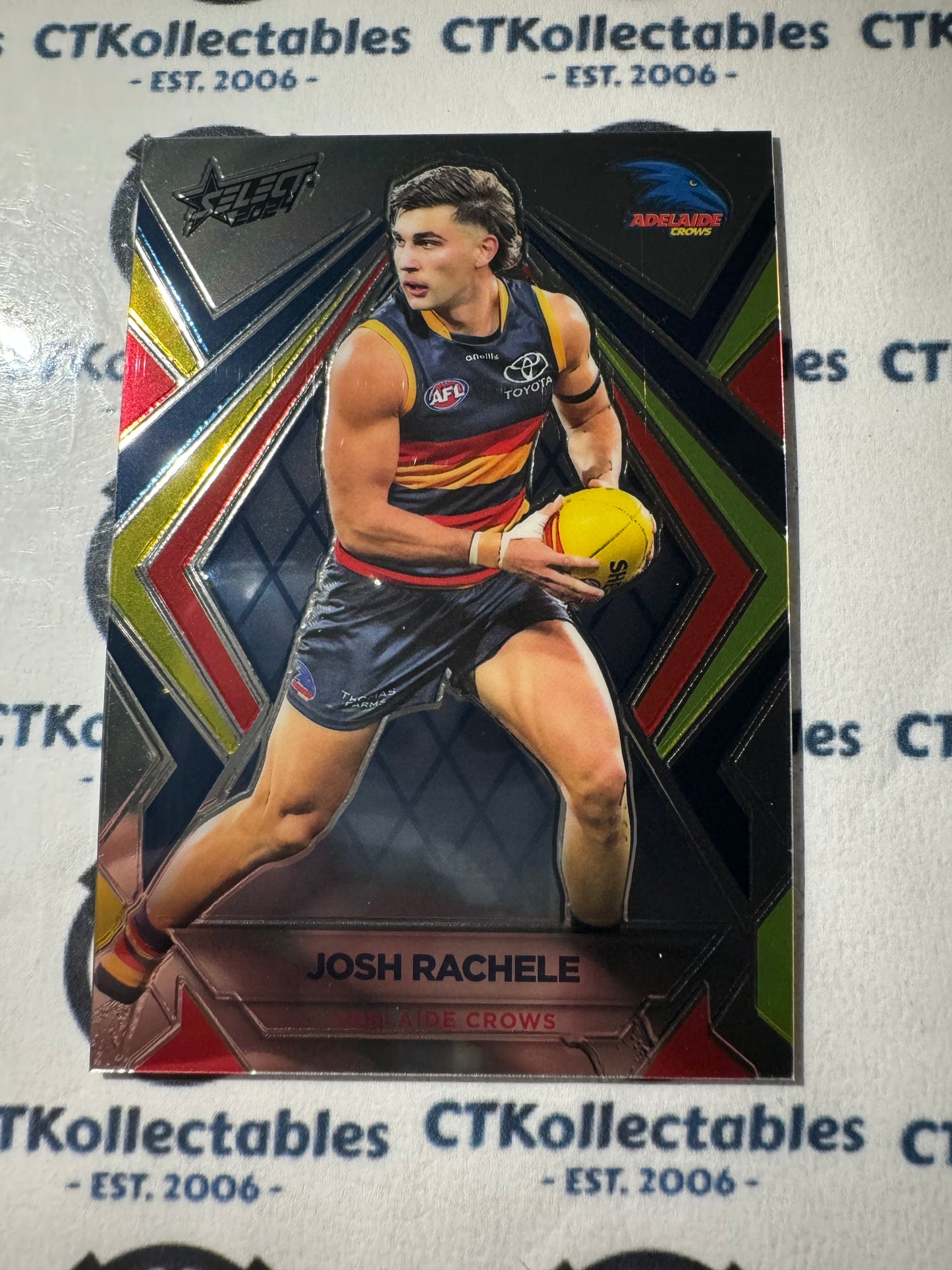 2024 AFL Footy Stars - Luminous Base #L6 Josh Rachele Crows