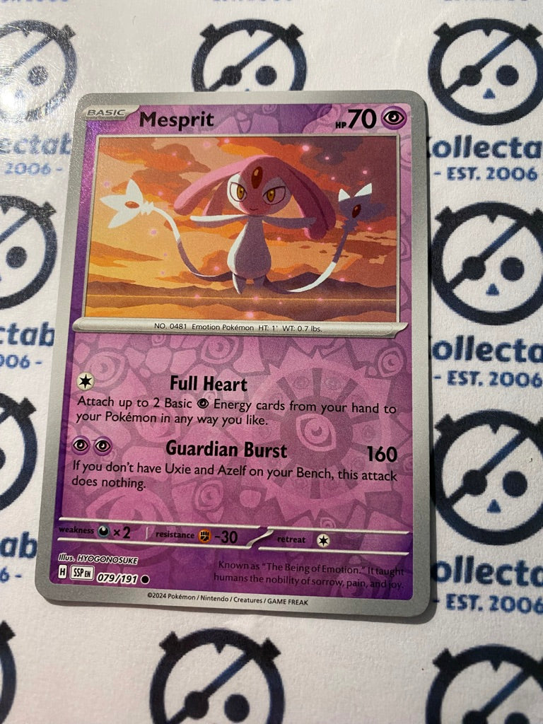 Mesprit Reverse Holo #079/191 Surging Sparks Pokémon TCG 2024