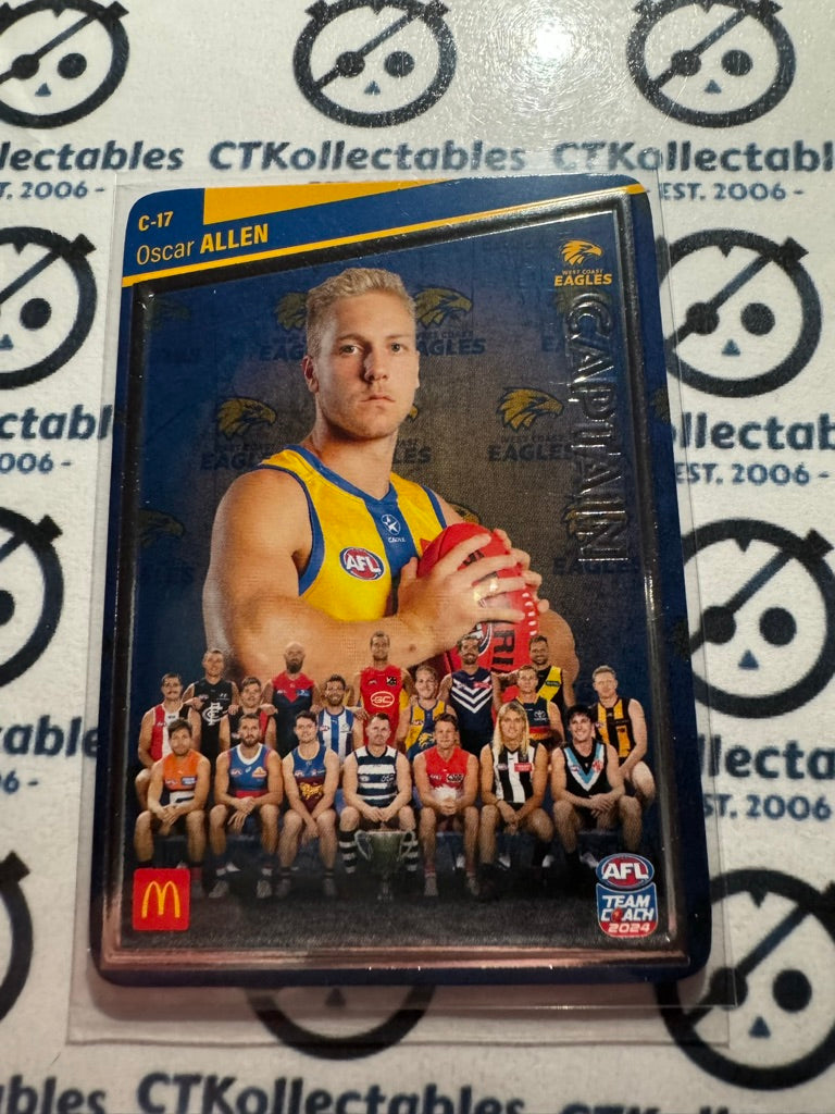 2024 AFL Teamcoach Maccas Captain Silver - Oscar Allen C-17 Eagles