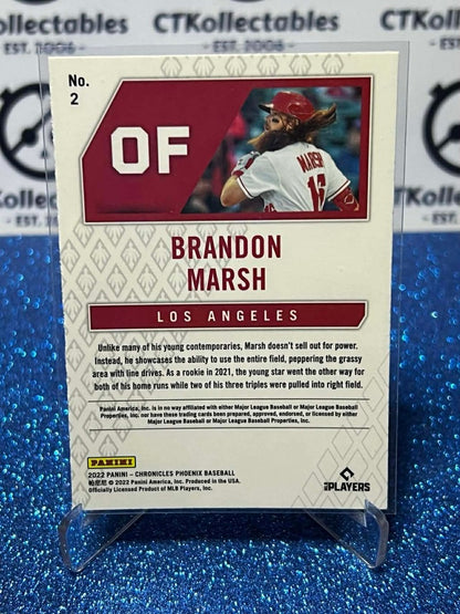 2022 Chronicles MLB Phoenix #2 Brandon Marsh rookie card RC Los Angeles