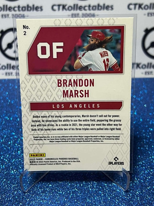 2022 Chronicles MLB Phoenix #2 Brandon Marsh rookie card RC Los Angeles