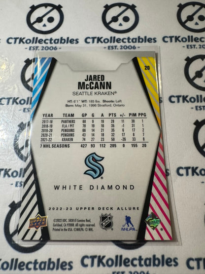 2022-23 Upper Deck Allure Rookies - #20 Jared McCann White Diamond Kraken