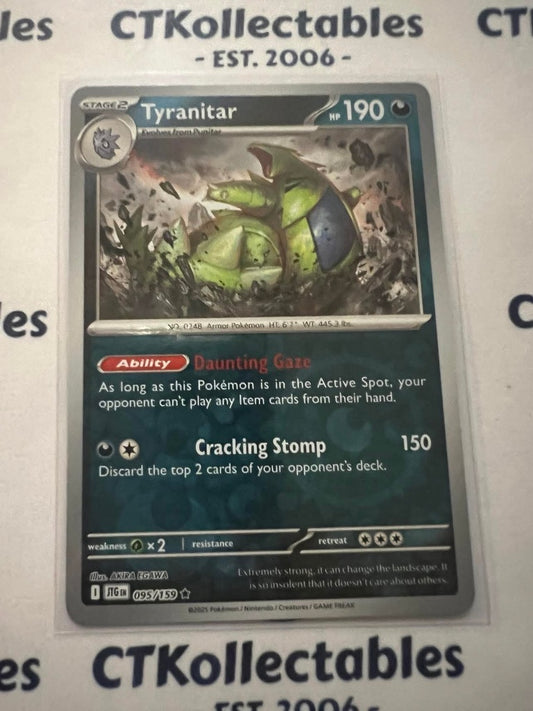 Tyranitar Reverse Holo #095/159 Journey Together Pokemon Card TCG
