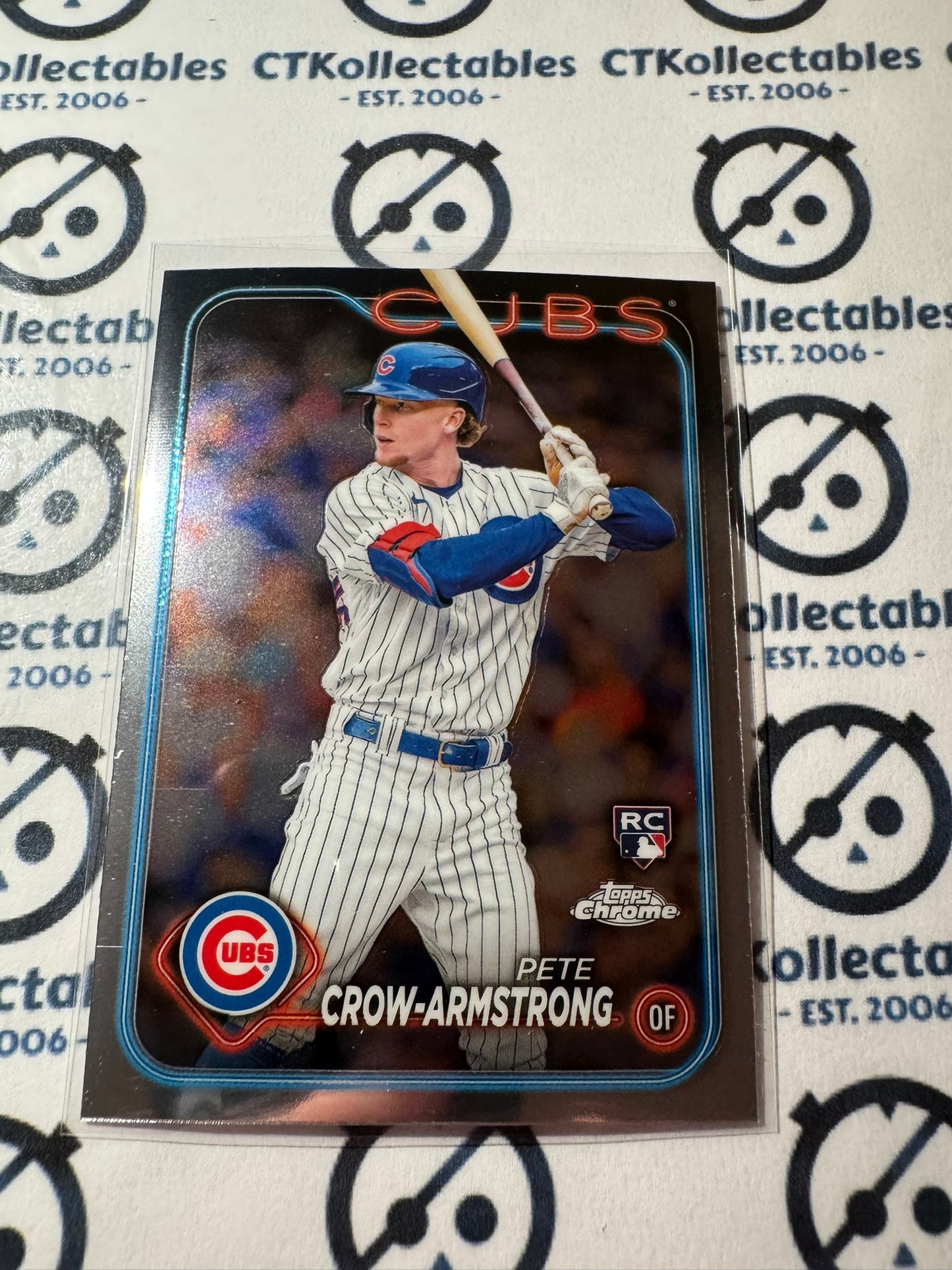 2024 Topps Chrome Baseball Pete Crow-Armstrong rookie card RC #16 Cubs