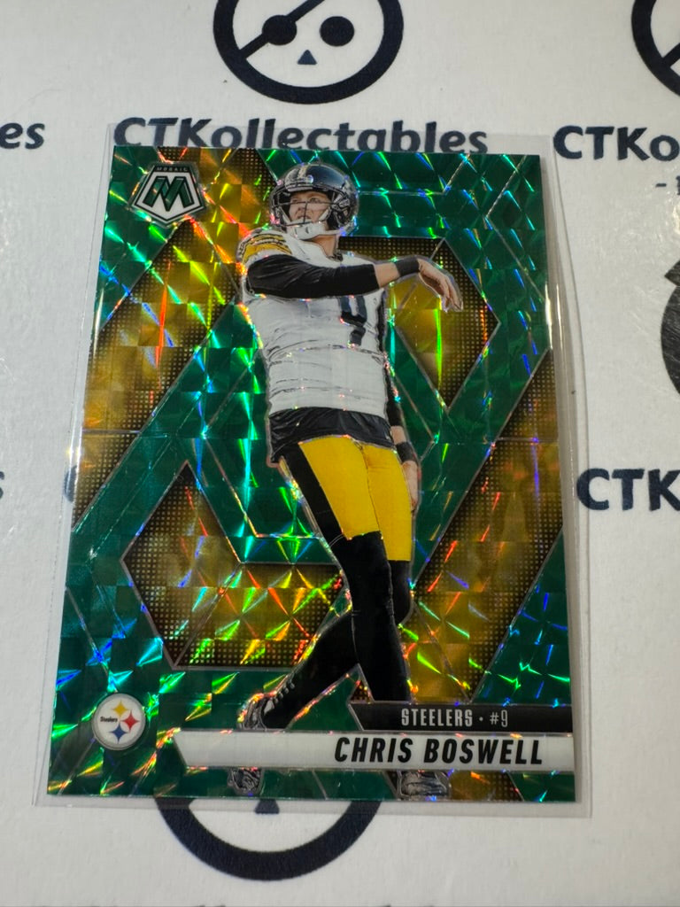2025 NFL Panini Mosaic Green Prizm #57 Chris Boswell Steelers