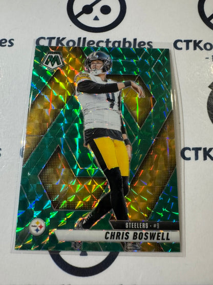 2025 NFL Panini Mosaic Green Prizm #57 Chris Boswell Steelers