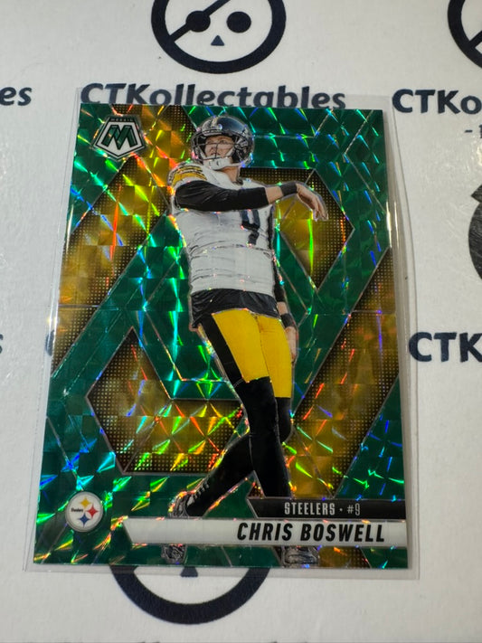 2025 NFL Panini Mosaic Green Prizm #57 Chris Boswell Steelers