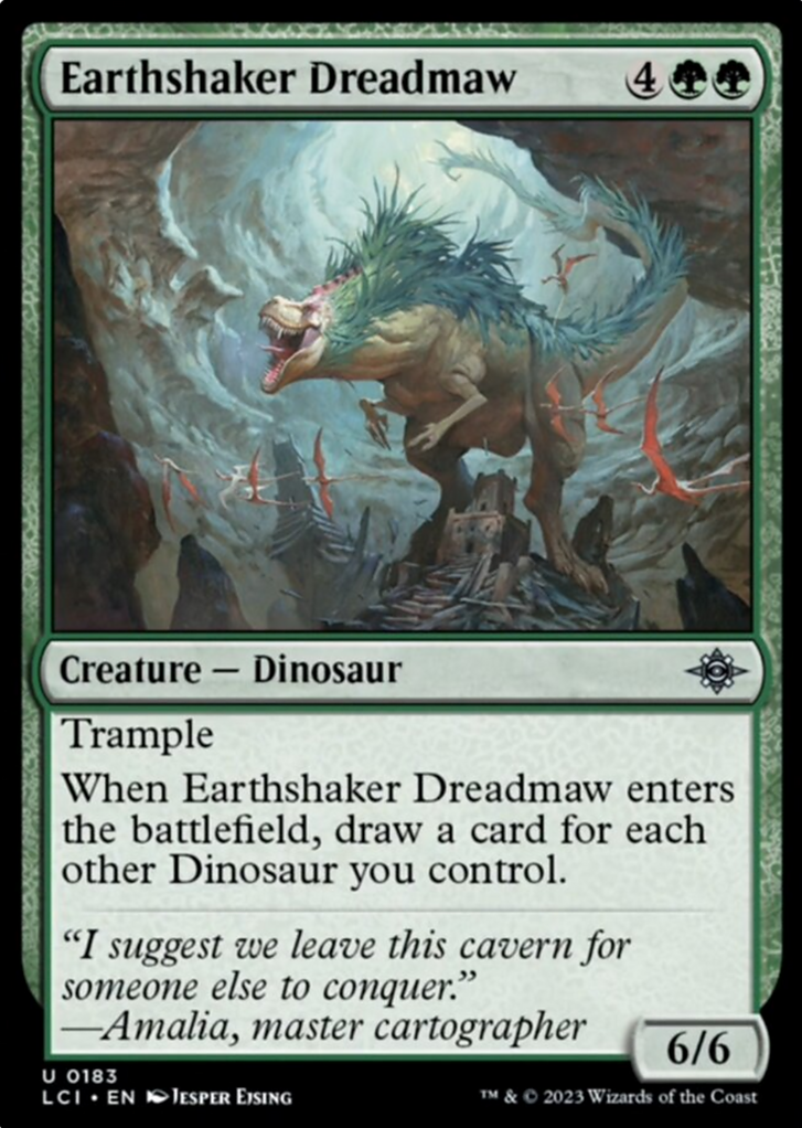 2023 MAGIC THE GATHERING THE LOST CAVERNS OF IXALAN - EARTHSHAKER DREADMAW - CREATURE - DINOSAUR CARD