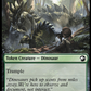 2023 MAGIC THE GATHERING THE LOST CAVERNS OF IXALAN - DINOSAUR - TOKEN CREATURE - DINOSAUR CARD