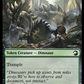 2023 MAGIC THE GATHERING THE LOST CAVERNS OF IXALAN - DINOSAUR - TOKEN CREATURE - DINOSAUR CARD