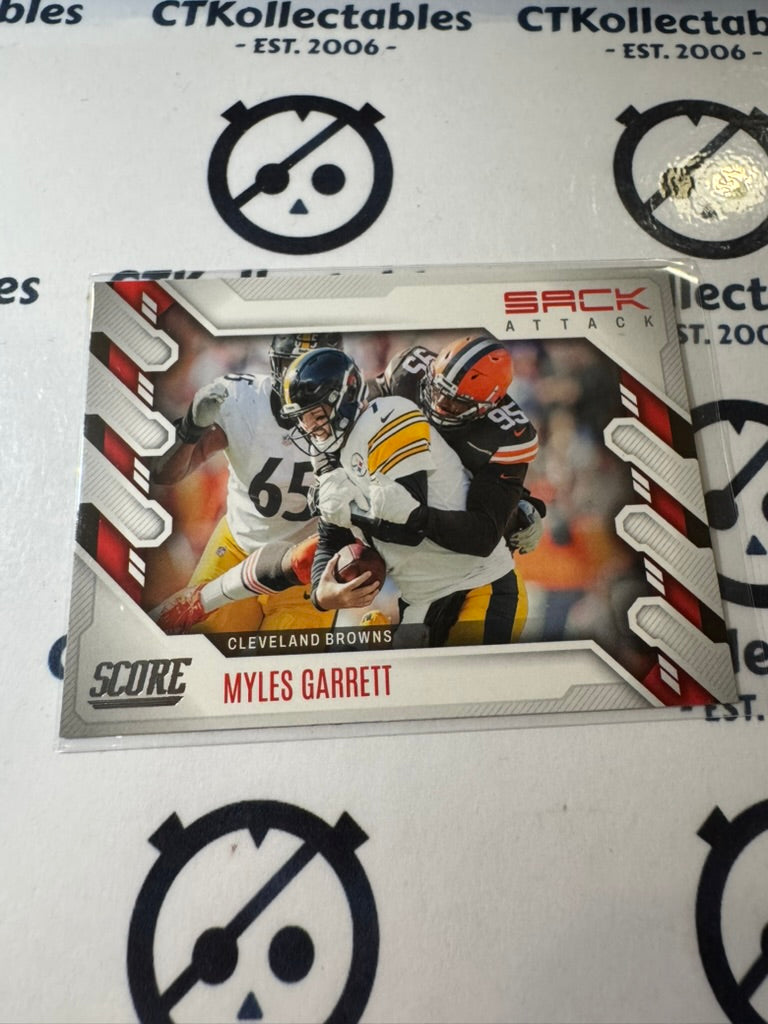 2022 NFL Panini Score Sack Attack #SA-MG Myles Garrett Browns