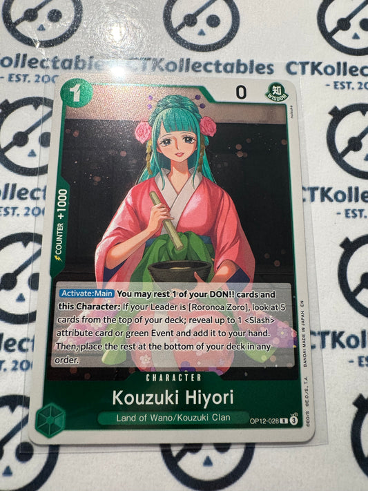 One Piece : Legacy of the Master FOIL OP12-028 – Kouzuki Hiyori – Rare