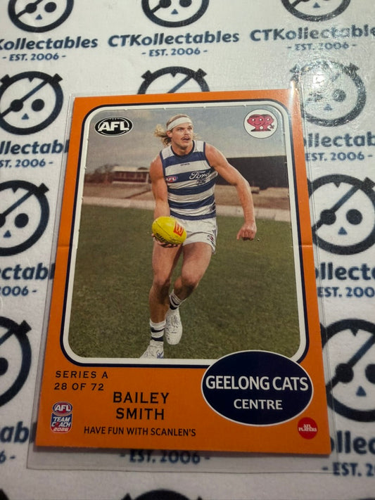 2026 Teamcoach AFL Scanlens Die-Cut Bailey Smith 28 of 72 Cats