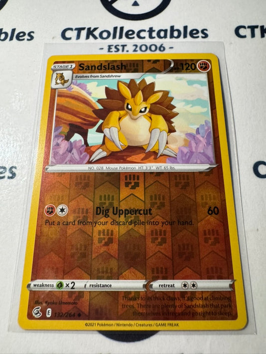 Sandslash Reverse Holo #132/264 Sword & Shield Fusion Strike Pokemon