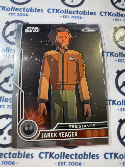 2023 Topps Chrome Star Wars - # 39 Jerek Yeager Chrome Base Card