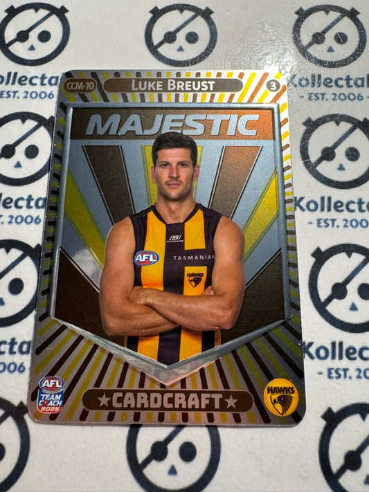 2025 AFL Teamcoach Luke Breust Majestic Card craft #3 CCM-10 Hawks