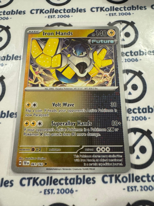 Iron Hands Reverse Holo Scarlet & Violet Temporal Forces # 061/162 Pokemon