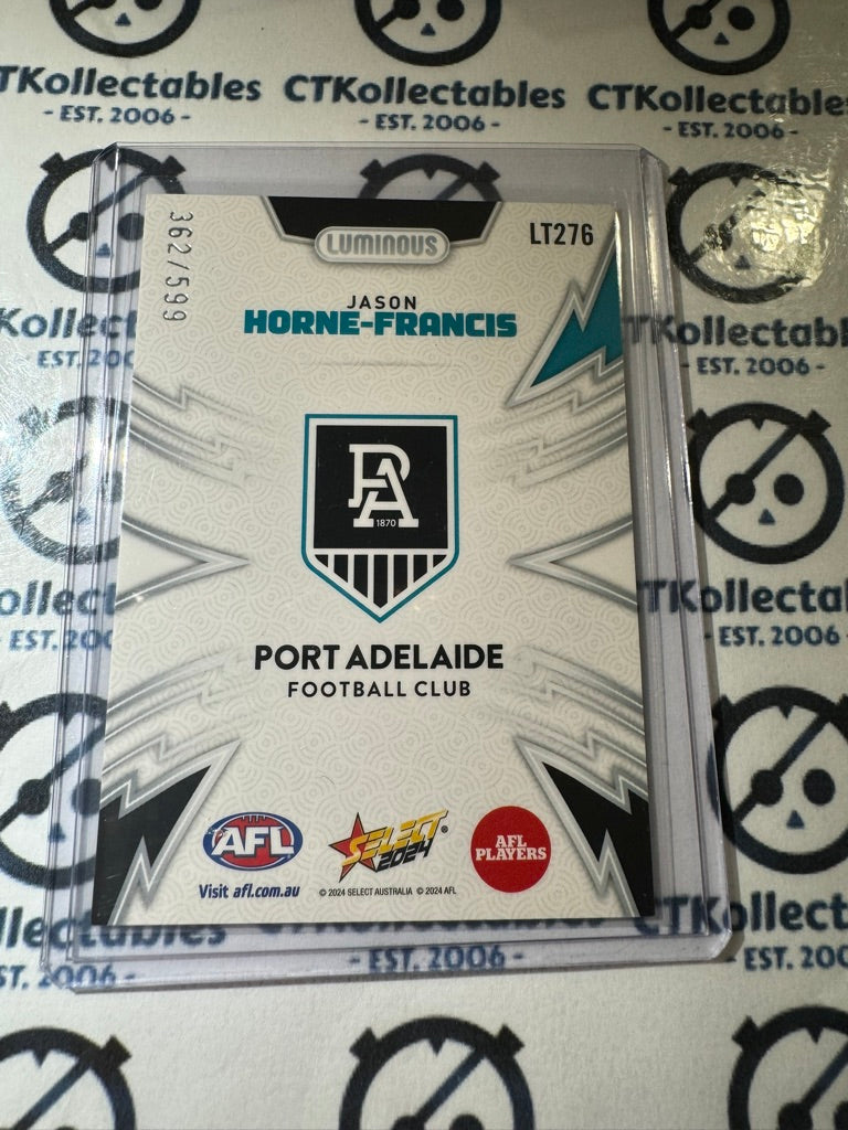 2024 AFL Footy Stars Thunderbolt LT276 Jason Horne-Francis #362/599 Power