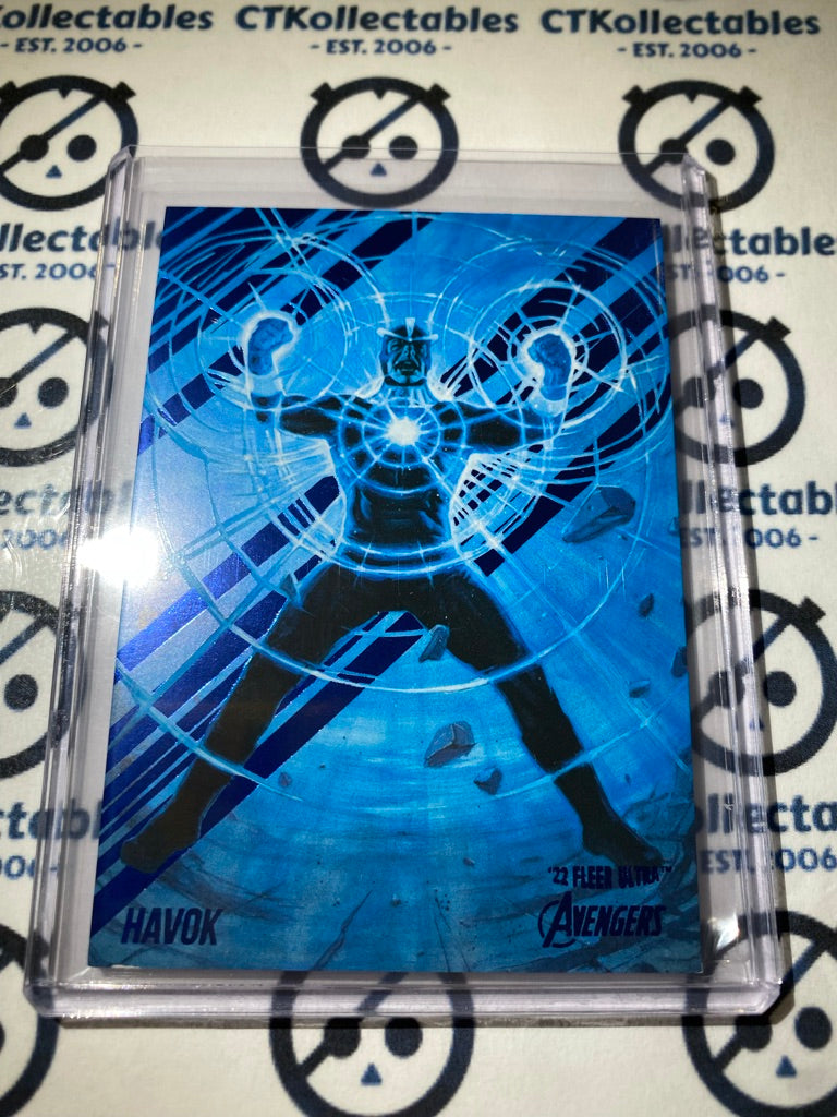 2022 Fleer Ultra Avengers Blue Foil Parallel Havok #035/360 #26