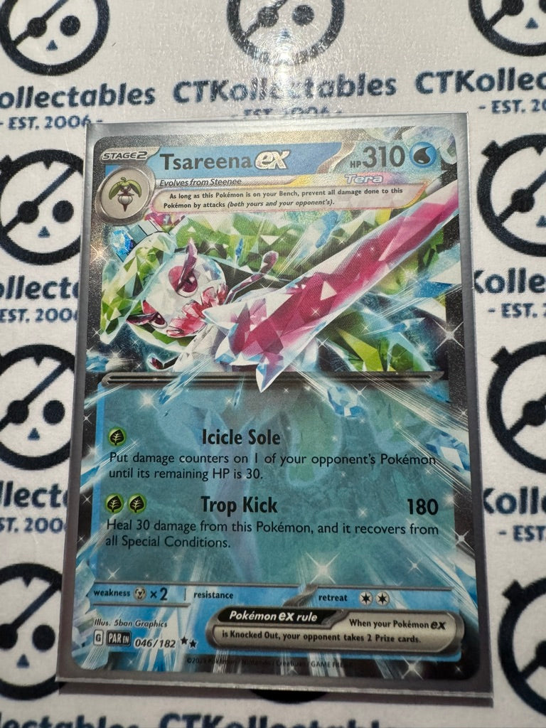 Tsareena EX Ultra Rare #046/182 2023 Paradox Rift Pokémon TCG