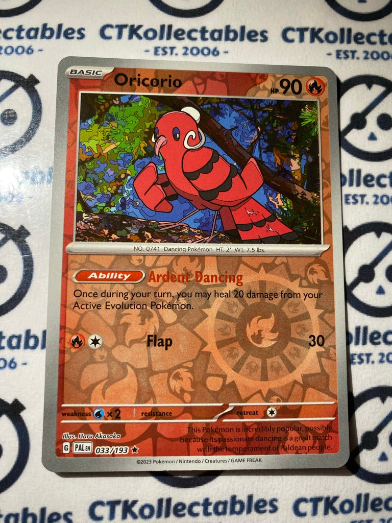 Oricorio Reverse Holo #033/193 2023 Paldea Evolved Pokemon Card