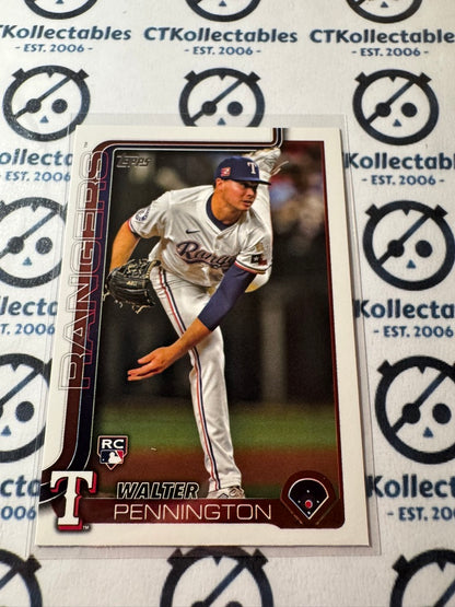 2025 Topps Series 2 Baseball #493 Walter Pennington Rookie Texas Rangers RC