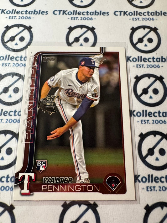 2025 Topps Series 2 Baseball #493 Walter Pennington Rookie Texas Rangers RC