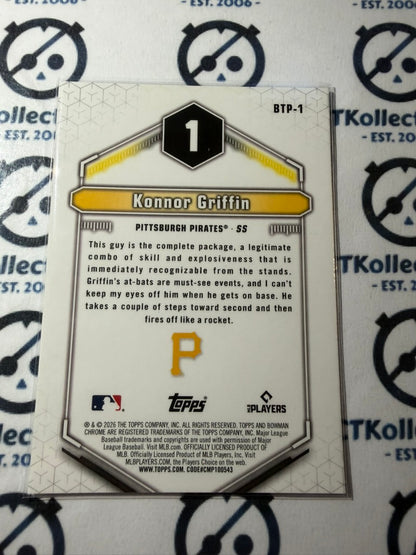 2026 Bowman Sterling Bowman Scouts Top 100 BTP-1 Konnor Griffin Pirates