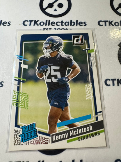 2023 NFL Panini Donruss Rated Rookie #391 Kenny McIntosh Seattle Seahawks
