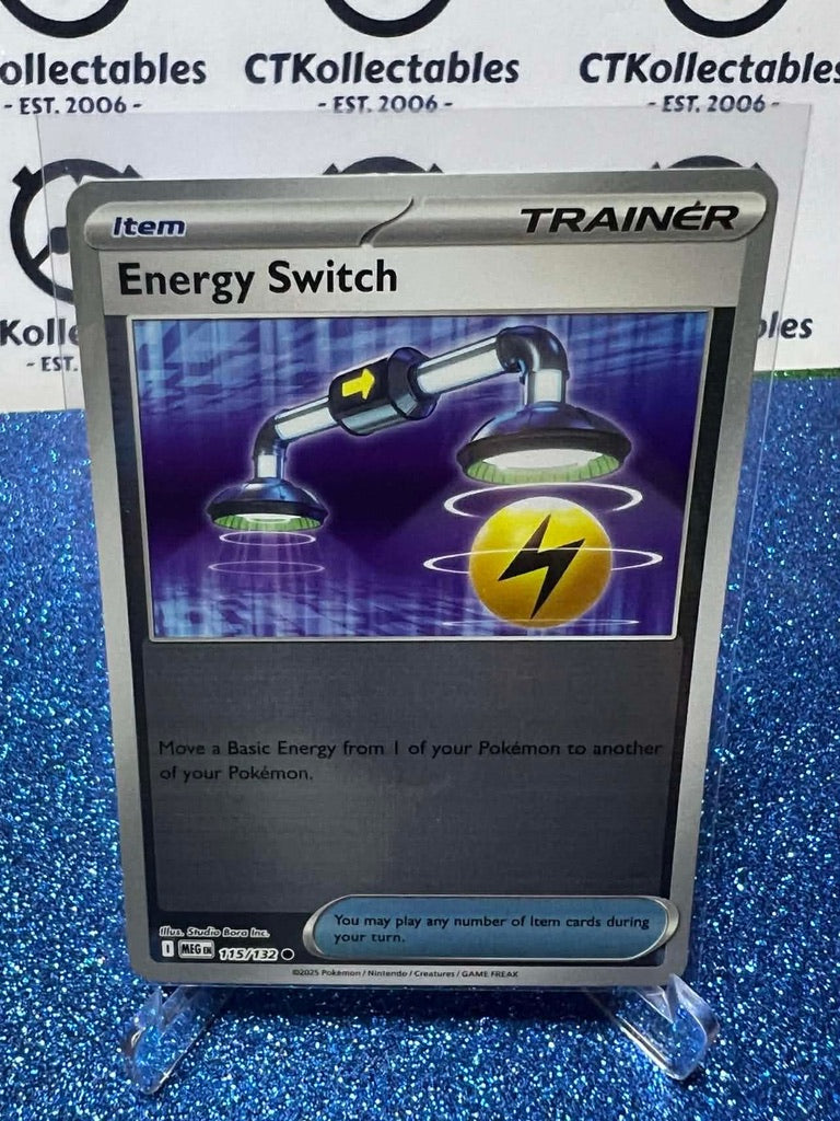 Energy Switch Reverse Holo #115/132 Mega Evolution Pokemon
