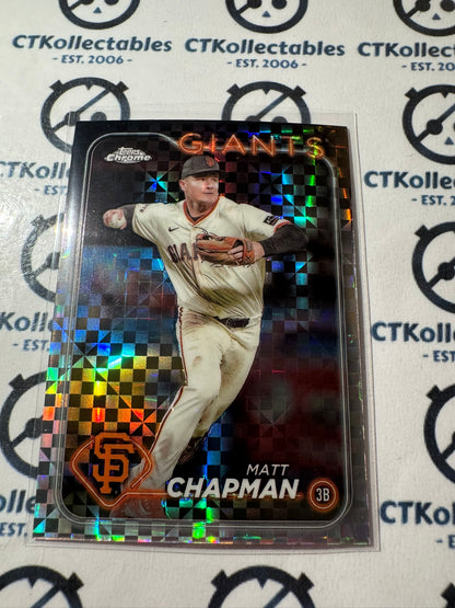 2024 Topps Chrome Baseball Matt Chapman X-Fractor #81 Giants