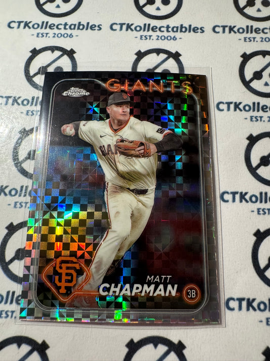 2024 Topps Chrome Baseball Matt Chapman X-Fractor #81 Giants