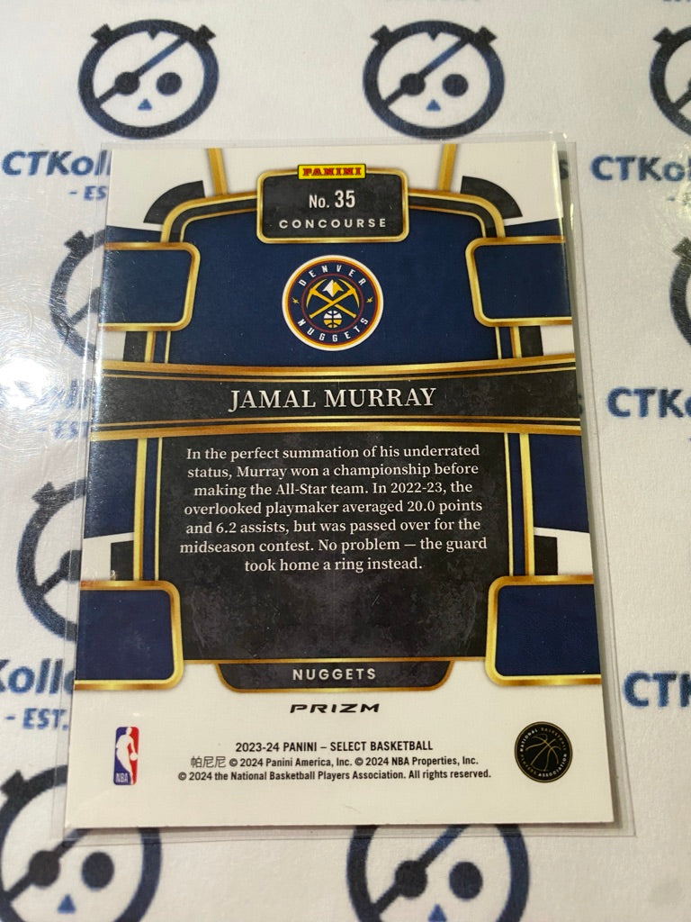 2023-24 Panini NBA Select Jamal Murray Flash Orange Prizm #35 Nuggets