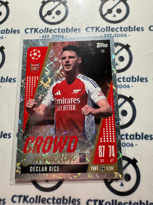 24/25 TOPPS MATCH ATTAX Declan Rice Crowd Connection #218