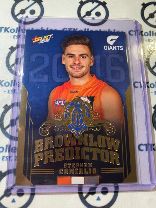 2016 AFL Footy Stars Stephen coniglio brownlow predictor #073/250 GWS