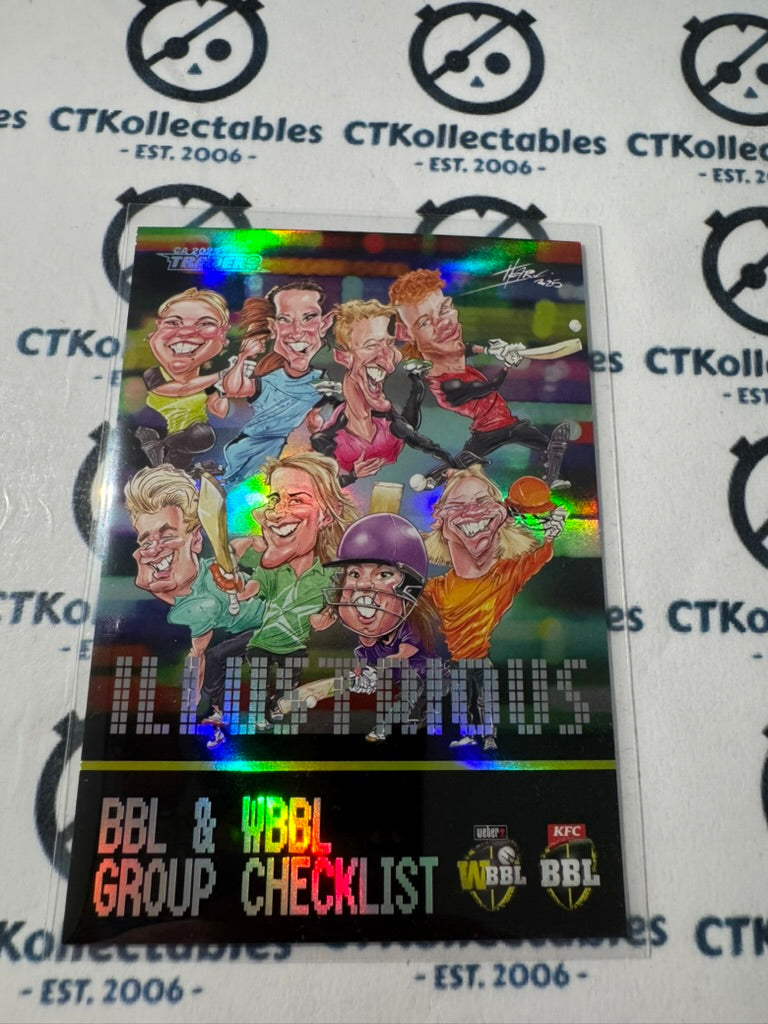 2025/26 CA Cricket Traders Illustrious Checklist IL09/09