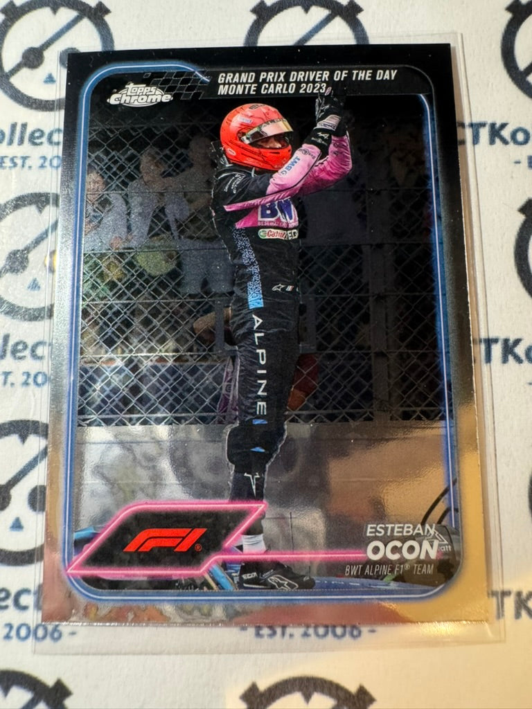 2024 Topps Chrome F1 Esteban Ocon "Driver of the day" Apline #164