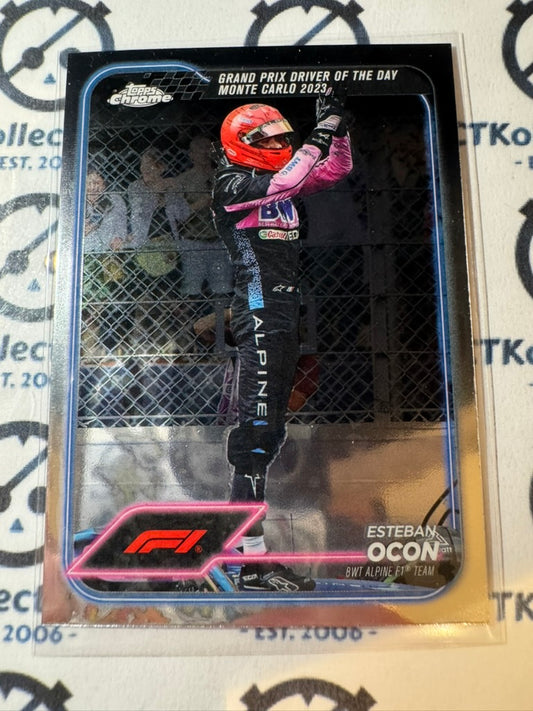 2024 Topps Chrome F1 Esteban Ocon "Driver of the day" Apline #164