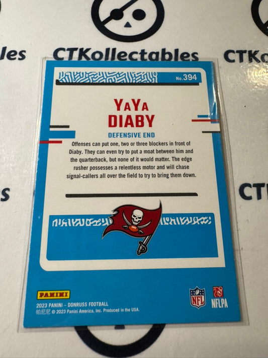 2023 NFL Panini Donruss Rated Rookie #394 YaYa Diaby Tampa Bay Buccaneers
