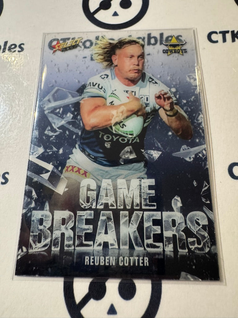 2026 Select NRL League Heroes Game Breakers #GB74 Reuben Cotter Cowboys