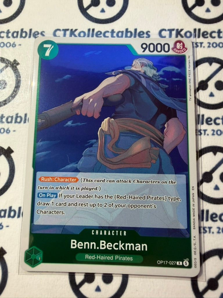 Benn.Beckman R FOIL OP17-027 One Piece The World's Strongest Warrior ENG