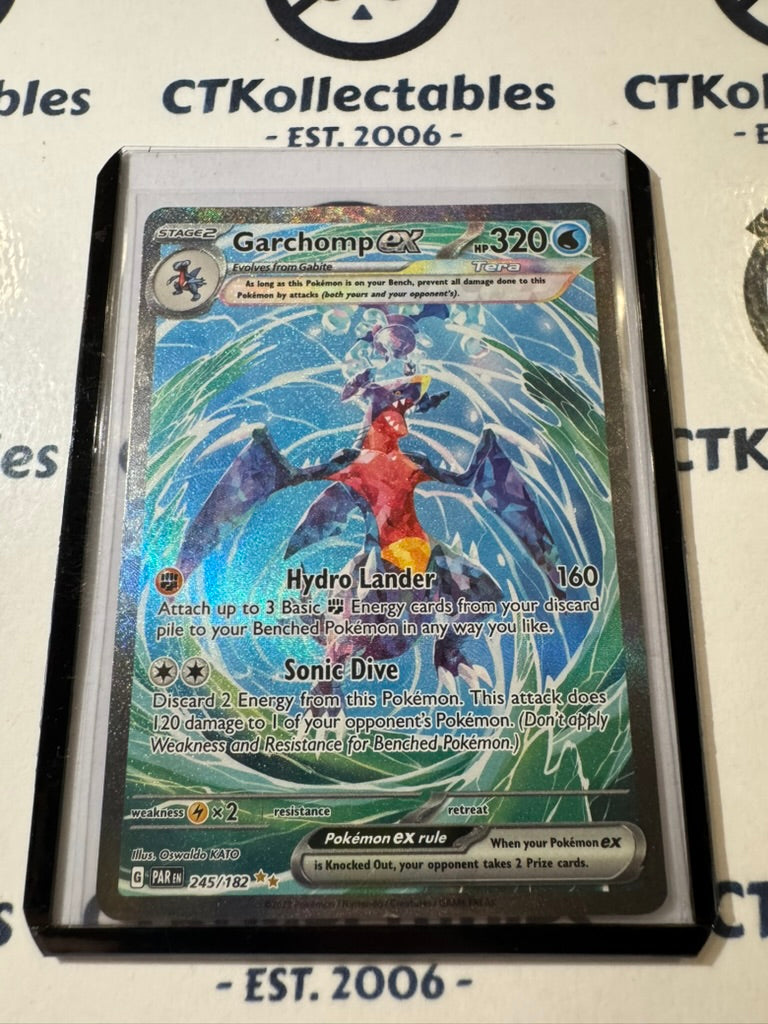 Garchomp Ex Special Illustration Rare #245/182 2023 Paradox Rift Pokémon SIR