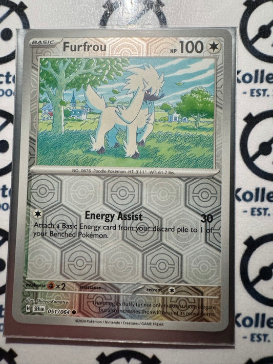 Furfrou Reverse Holo #051/064 2024 Shrouded Fable Pokemon TCG