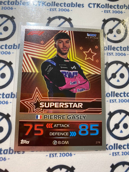 2023 Topps Turbo Attax F1 -Foil Pierre Gasly Superstar #279 Alpine