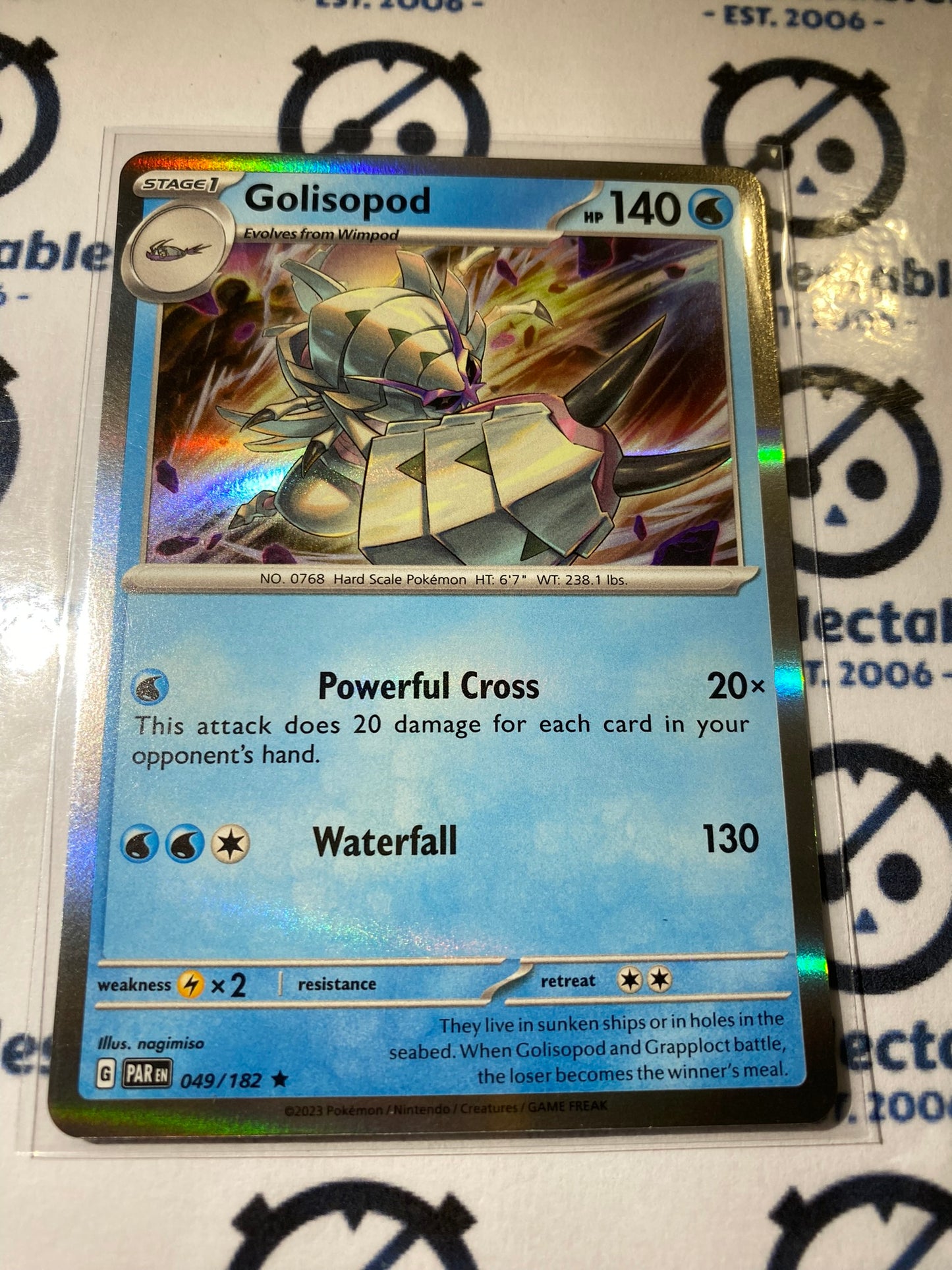 Golisopod Holo Rare #049/182 2023 Scarlet & Violet Paradox Rift Pokémon TCG