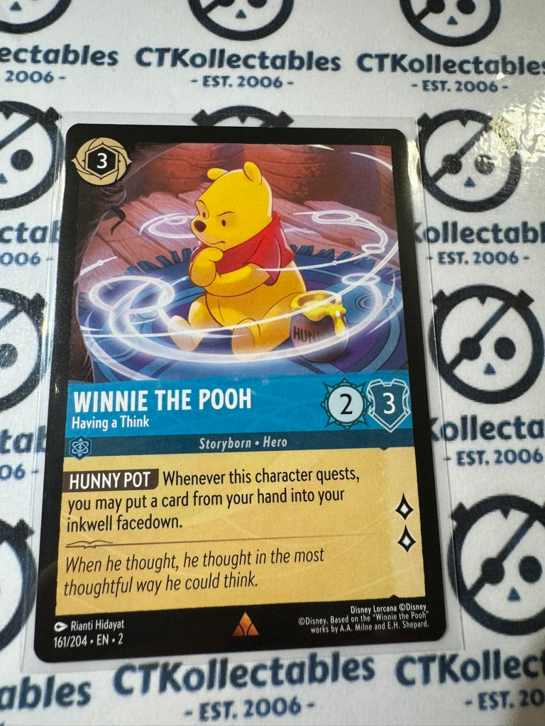 2024 Disney Lorcana Floodborn Non-Foil #161 Winnie the Pooh Having a Think Rare