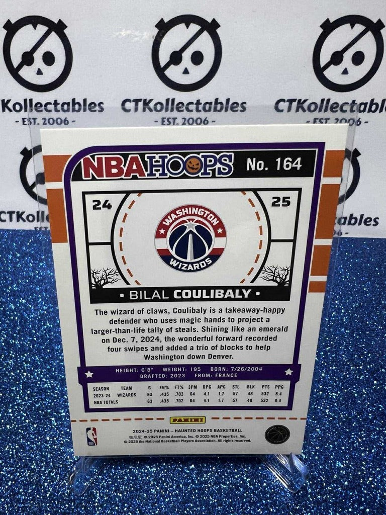 2024-25 Panini NBA HAUNTED HOOPS Orange Pumpkin #164 Bilal Coulibaly Washington