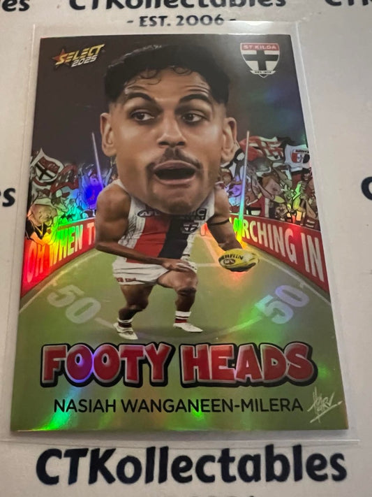 2025 AFL Footy Stars Footy Heads Nasiah Wanganeen-Milera FH90 Saints