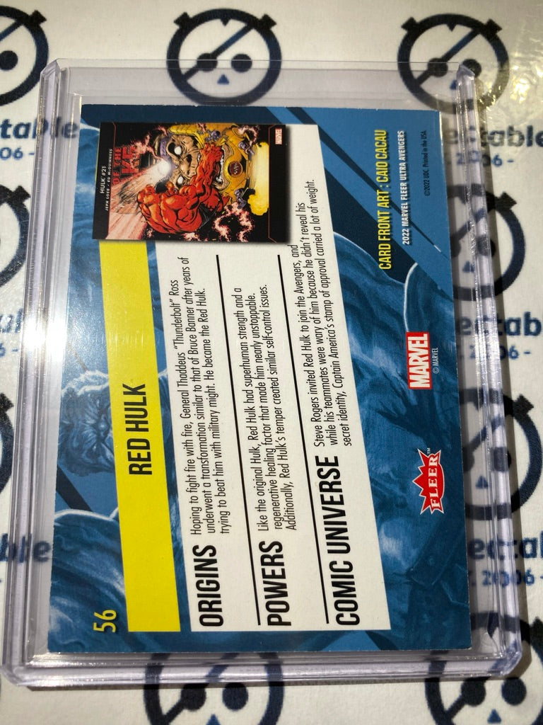 2022 Fleer Ultra Avengers Base Red Hulk #56 Marvel