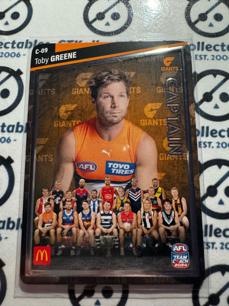 2024 AFL Teamcoach Maccas Captain Silver - Toby Greene C-09 GWS